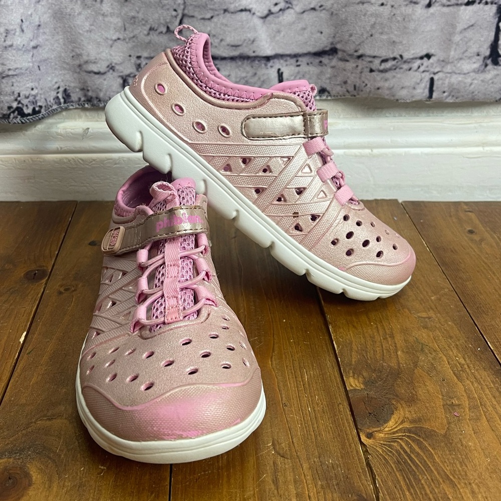Stride rite made to play phibian pink girls shoes size 13